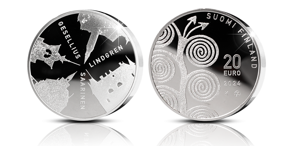 Gesellius, Lindgren, Saarinen - Finnish architecture commemorative coin 2024