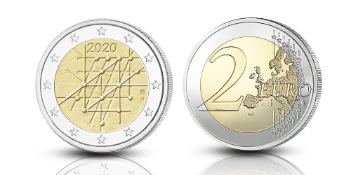 Finland 2 euro coin 2020 "University of Turku" UNC 